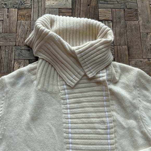 ICHI Cream Wool Sweater Angora Lambswool Small - Picture 9 of 11